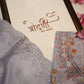 Glaze Cotton suit with neck embroidery cut work dupatta ##SF017