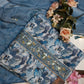 Cotton tie work printed suit with shiffon dupatta ##SF020