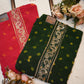 Organza tie work suit with hand bandhej & heavy dupatta ##SF021