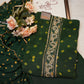Organza tie work suit with hand bandhej & heavy dupatta ##SF021