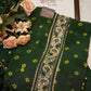 Organza tie work suit with hand bandhej & heavy dupatta ##SF021