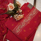 Organza tie work suit with hand bandhej & heavy dupatta ##SF021