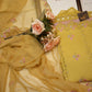 Crystal fabric suit with complete top embroidery & chiffon dupatta ##SF022