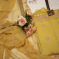Crystal fabric suit with complete top embroidery & chiffon dupatta ##SF022
