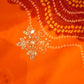 Rajasthani peela Synthetic saree with hand work border & butti ##SR0141