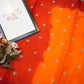 Rajasthani peela shimmer chiffon saree with hand work butti & border ##SR0142