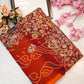 Rajasthani peela georgette saree with embroidery &  Shikvance work ##SR0144
