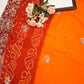 Rajasthani peela georgette saree with embroidery &  Shikvance work ##SR0144