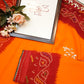 Rajasthani peela synthetic saree with hand work border & butta ##SR0145