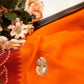 Rajasthani peela georgette saree with embroidery & butti work ##SR0147