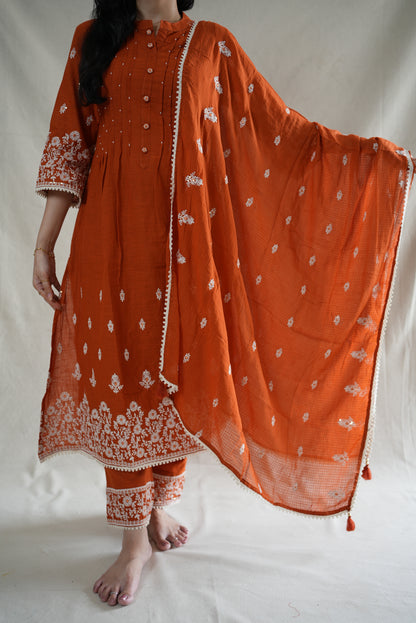 PURE COTTON FABRIC PAKISTHANI SUIT (WITH DUPPATA)     ##SP093