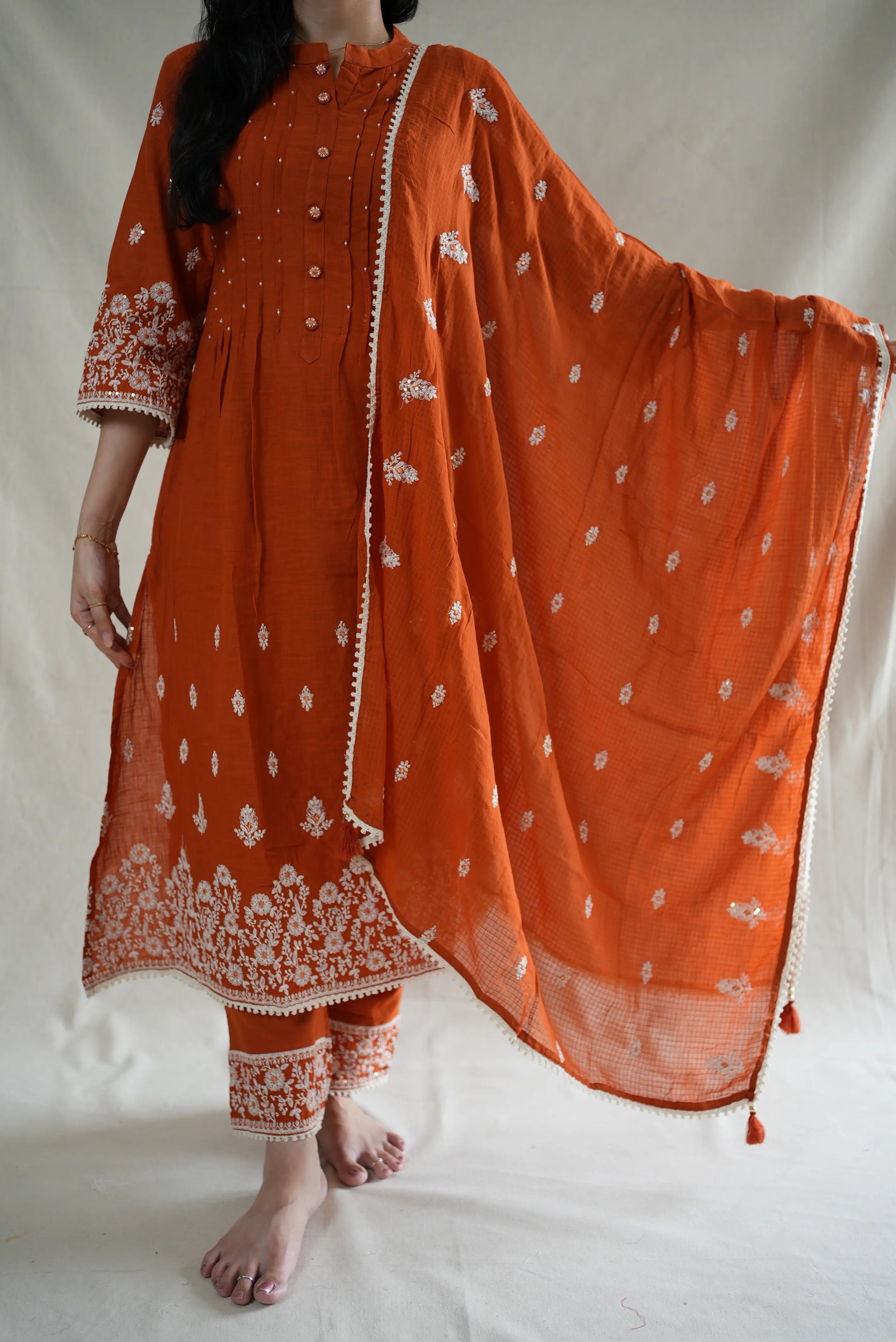 PURE COTTON FABRIC PAKISTHANI SUIT (WITH DUPPATA)
