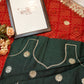 Rajasthani chunri Georgette saree with contrast blouse ##SR0151