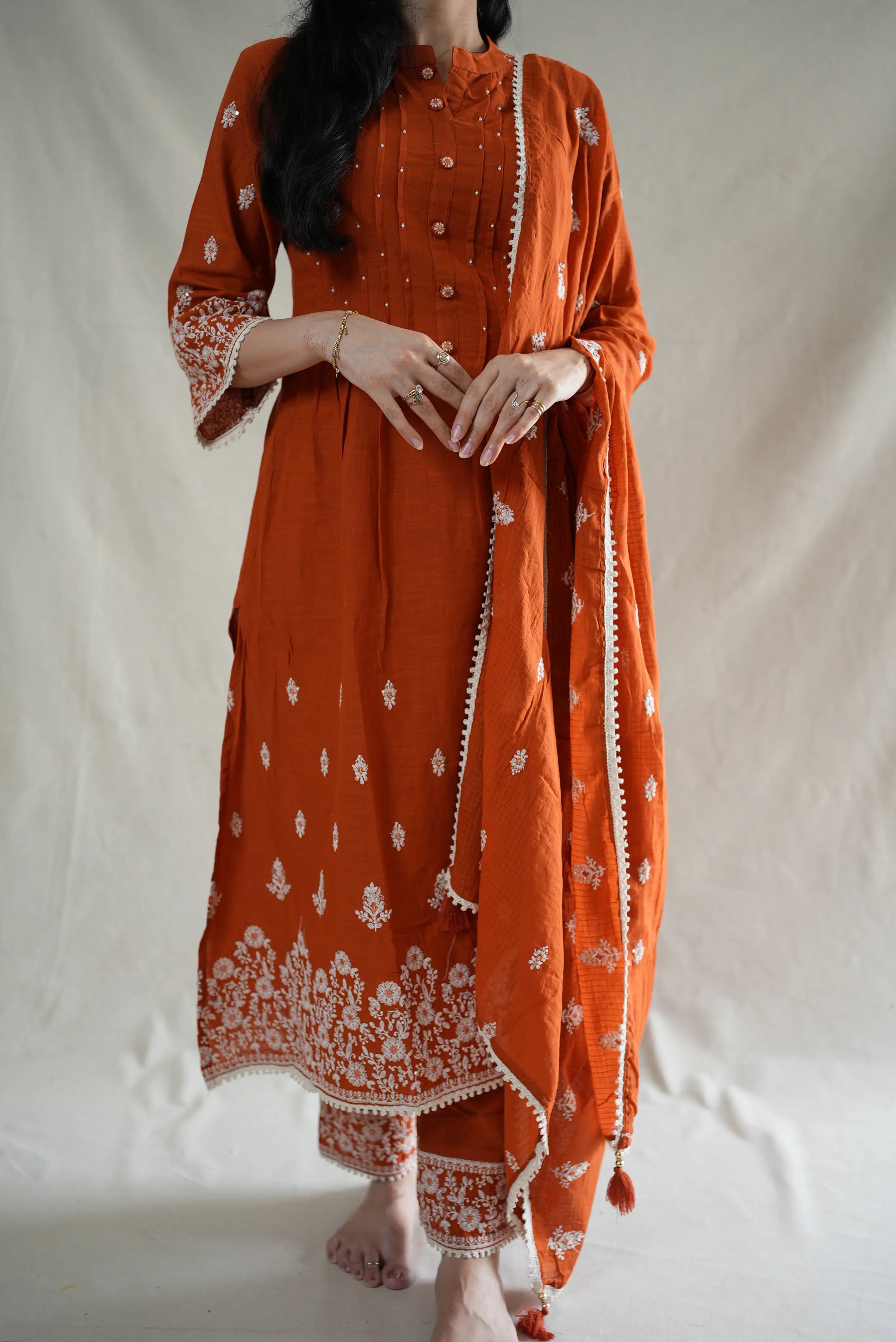PURE COTTON FABRIC PAKISTHANI SUIT (WITH DUPPATA)