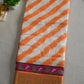 COTTON SILK FABRIC LEHRIYA SAREE WITH ZARI BORDER (WITH BLOUSE)     ##SR0314