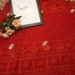 Rajasthani chunri viscose fabric  embroidery saree with contrast blouse ##SR0155