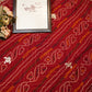 Rajasthani chunri viscose georgette saree with gota patti cut dana work ##SR0157