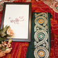Rajasthani chunri print  Geogrette fabric saree with gota patti work contrast blouse ##SR0158