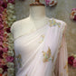 FIGURE PATTERN SAREE WITH SEQUENCE & CUTDANA WORK ON ROYAL GEORGETTE FABRIC (WITH BLOUSE) ##SR598
