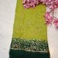 Rajwadi saree with aari-tari work on georgette fabric ##SR0162