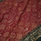 Rajwadi saree with aari-tari work on georgette fabric ##SR0162