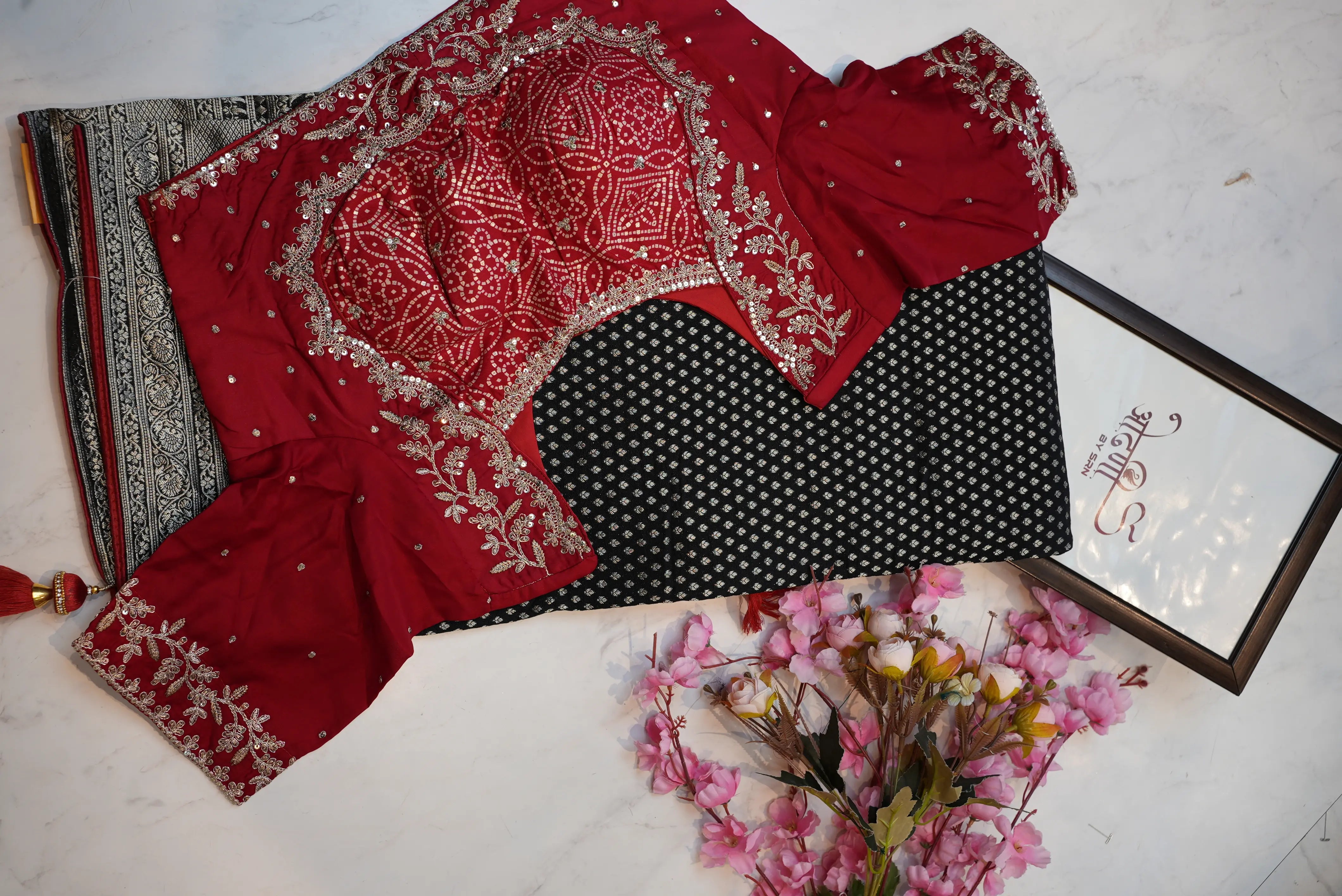 Banarasi Silk Weaving Saree with Stitched Heavy Blouse ##SR018