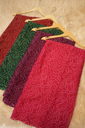 CHUNRI SAREE (WITHOUT BLOUSE)   ##SR0330