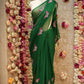 GEORGETTE FABRIC SAREE WITH MULTI SEQUENCE BUTTERFLY BUTTA WORK (WITH BLOUSE) ##SR599