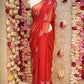 GEORGETTE FABRIC SAREE WITH MULTI SEQUENCE BUTTERFLY BUTTA WORK (WITH BLOUSE) ##SR599