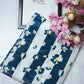 SUMMER SPECIAL ROYAL CHINON FABRIC SAREE WITH FLOWER PRINT ##SR012