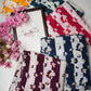 SUMMER SPECIAL ROYAL CHINON FABRIC SAREE WITH FLOWER PRINT ##SR012