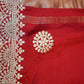 Banglore silk saree with gota patti work & Scallop border rich pallu ##SR0110