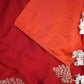 synthetic fabric saree with sequnce buta ##SR049