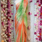 MULTI COLOR ROYAL GEORGETTE FABRIC PEACOCK DESIGN DARBARI SAREE WITH HEAVY JAAL PATTERN (WITHOUT BLOUSE) ##SR455