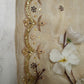 Sequence and Cutdana Handwork Blouse on Tissue Fabric (Unstitched) CREAM ##HB007