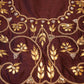 Gota Patti & Dori Handwork Blouse (Unstitched) – Mehroon ##HB016