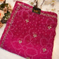 A Rajasthani Bandhani Saree Made of Georgette Fabric with Cutdana handwork ##SR025