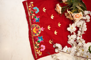 Pure Gota Patti Handwork Blouse with Zardosi & Cutdana Detailing (UNSTITCHED) ##HB023