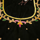 Peacock Design Heavy Zardosi Work on Velvet Fabric (UNSTITCHED) ##HB024