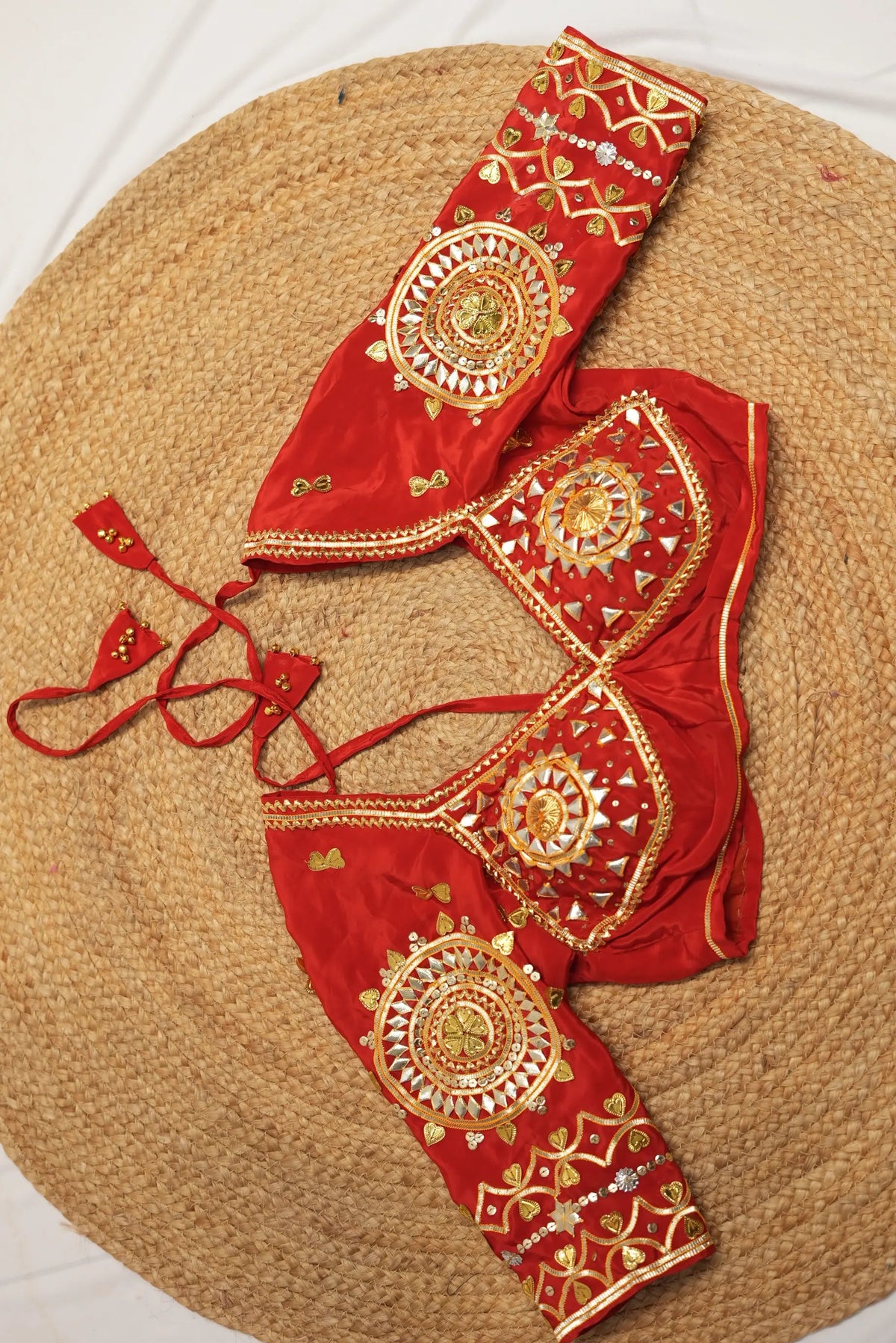 Rajasthani Kacchi Gota Patti Handwork Kriti Angi Blouse (PRE-BOOKING ITEM)