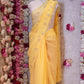 CUTDANA AND AARI WORK SAREE WITH SMALL BUTTI PATTERN AND CUTDANA BORDER (WITH RUNING BLOUSE) ##SR480