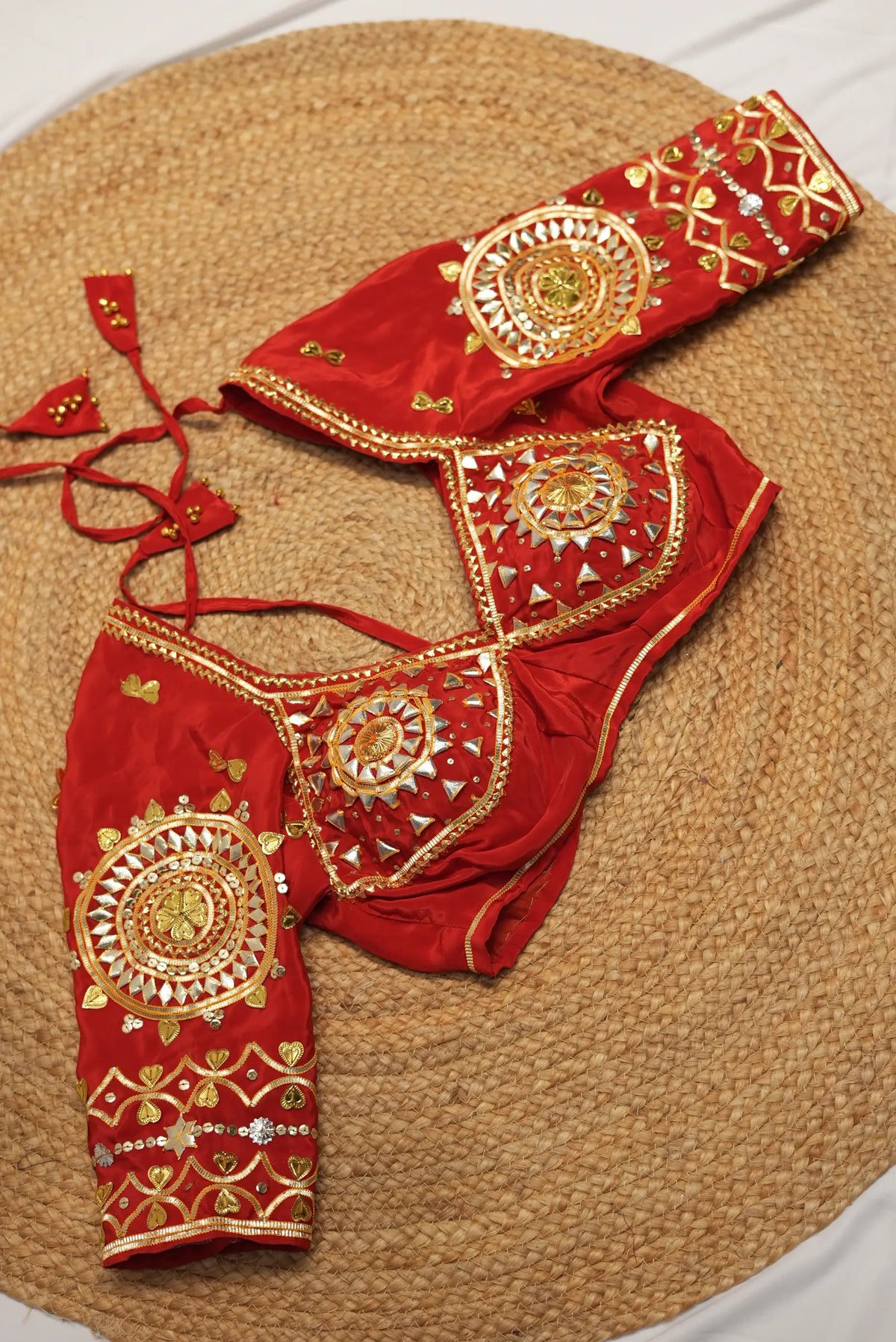 Rajasthani Kacchi Gota Patti Handwork Kriti Angi Blouse (PRE-BOOKING ITEM)