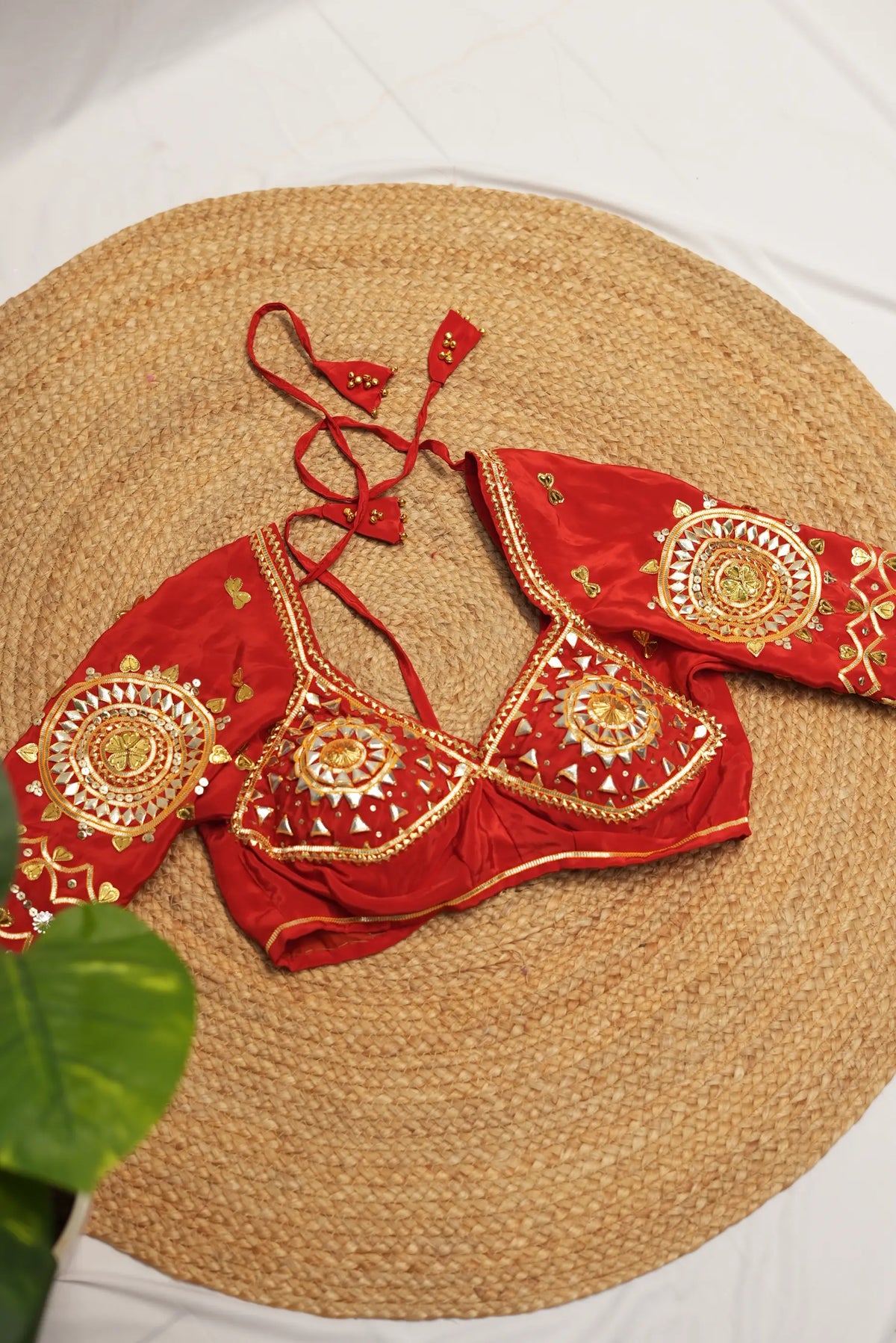 Rajasthani Kacchi Gota Patti Handwork Kriti Angi Blouse (PRE-BOOKING ITEM)