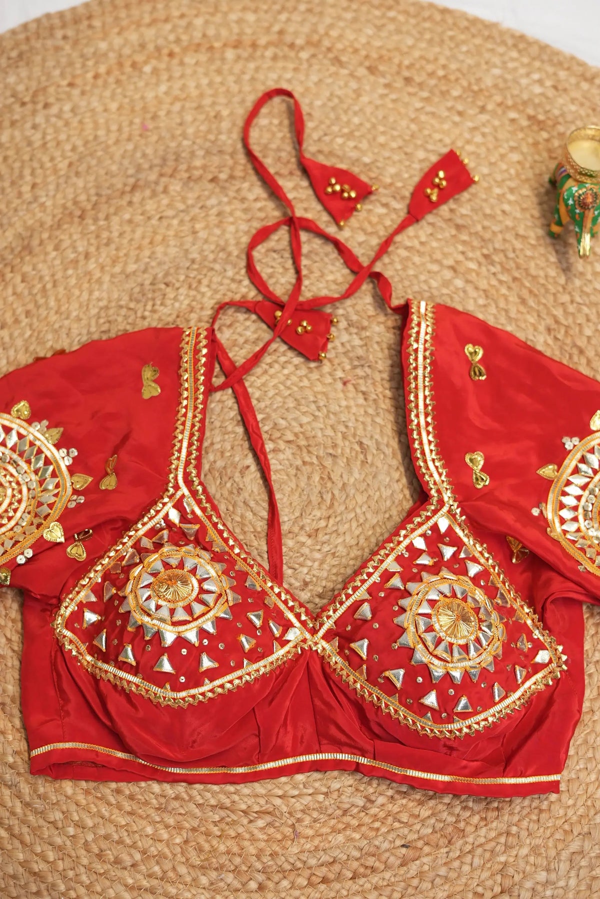 Rajasthani Kacchi Gota Patti Handwork Kriti Angi Blouse (PRE-BOOKING ITEM)