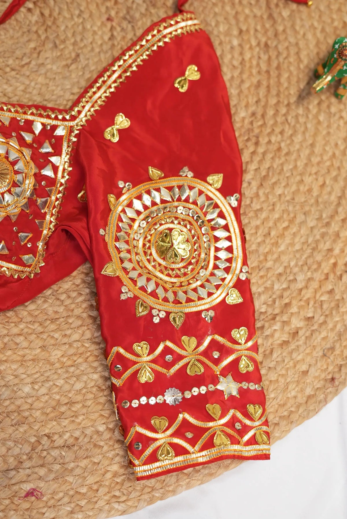 Rajasthani Kacchi Gota Patti Handwork Kriti Angi Blouse (PRE-BOOKING ITEM)