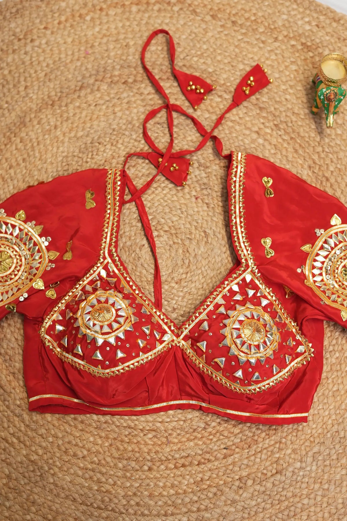Rajasthani Kacchi Gota Patti Handwork Kriti Angi Blouse (PRE-BOOKING ITEM)