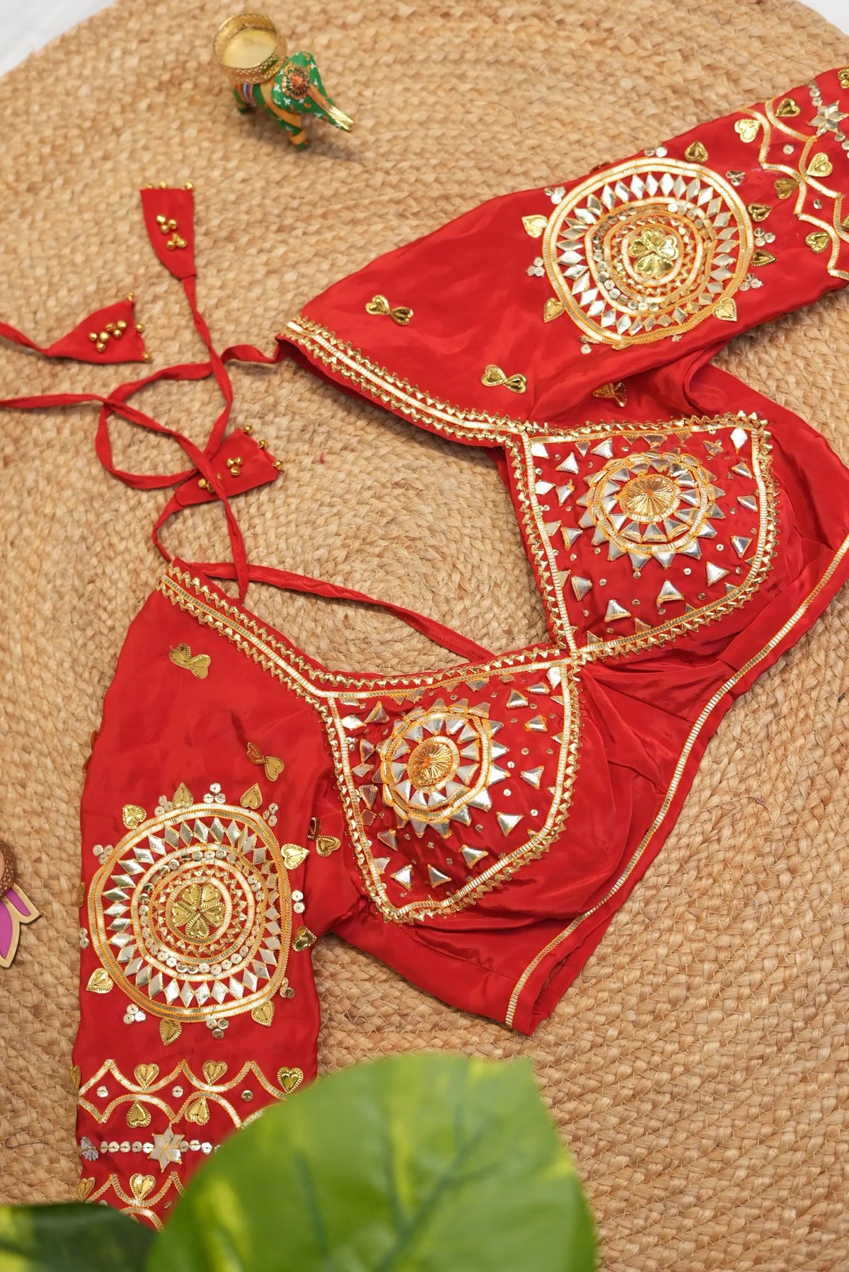 Rajasthani Kacchi Gota Patti Handwork Kriti Angi Blouse (PRE-BOOKING ITEM)