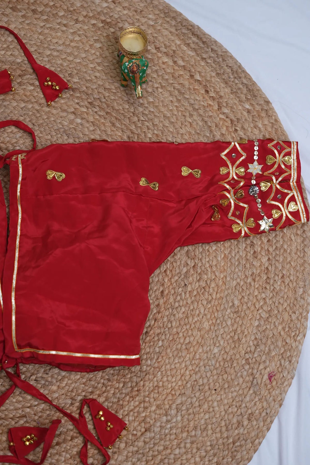 Rajasthani Kacchi Gota Patti Handwork Kriti Angi Blouse (PRE-BOOKING ITEM)