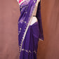 CHIFFON FABRIC SAREE WITH JAAL PATTERN AND GOTA PATTI WORK (WITH AANGI BLOUSE) ##SR628
