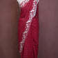 PITA DORI, CUT WORK SAREE WIT ZARI LINES ON GEORGETTE FABRIC (WIT BLOUSE) ##SR600